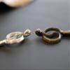 14cm Snake Hairpin Accessories Hair Stick Snake-Shaped Metal Hair Stick Headdress Punk Pagan Hairpin Gift (Color : Silver Plated) view 3