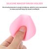Lurrose Silicone Makeup Brush Covers Reusable Protector for Travel Storage Durable Makeup Brush Holder view 4