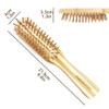 AMERWASH PLUS Natural Bamboo Hair brushes with Cleaner Rakes For All Types Hair, Bamboo Bristle Help Hair Growth, Massaging Scalp for Men Women Kids - 4 Packs view 4
