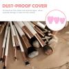 Lurrose Reusable Protective Covers for Makeup Brushes Silicone Brush Caps for Clean Manageable Storage view 4