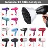 Segbeauty Universal Travel Hair Diffuser, Collapsible Foldable Hair Dryer Attachment Portable for Salon Blower Wavy Curly Hair, Professional Adjustable Fast-drying for Blow Dryer 1.5"-3.22" Nozzle view 2