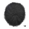 Afro Men's Toupee For Black Mens Weave Afro Human Hair Unit Kinky Curly Afro Toupee Men Hair Pieces African American Durable Injection PU with Breathable Holes Man Wave (8''*10'', 1# JET BLACK 12MM-WAVE) view 4