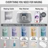 Tress Wellness Waxing Kit for Sensitive Skin  Safe for Face & Skin, Prep & Aftercare Spray, Easy to Use  At-Home Kit for Face, Bikini, Brazilian & Full Body - Digital Display, Grey Mountain view 3