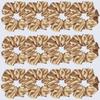 12 Pcs Satin Silk Scrunchies Hair Ties Fashion Hair Bands Hair Bows Elastic Bracelets Ponytail Holders Accessories for Women and Girls (4.5 Inch, Light Brown) view 4