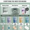 Tress Wellness Waxing Kit for Sensitive Skin  Safe for Face & Skin, Prep & Aftercare Spray, Easy to Use  At-Home Kit for Face, Bikini, Brazilian & Full Body - Digital Display, Green Mountain view 3
