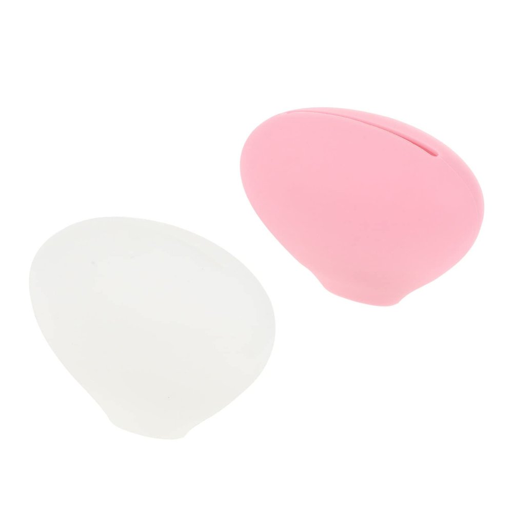 Lurrose 2pcs Silicone Makeup Brush Covers Reusable Brush Protectors for Organized Storage Durable Wear-resistant Design