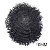 Afro Men's Toupee For Black Mens Weave Afro Human Hair Unit Kinky Curly Afro Toupee Men Hair Pieces African American Durable Injection PU with Breathable Holes Man Wave (8''*10'', 1# JET BLACK 10MM-WAVE) view 3