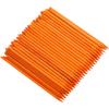 Borogo 100 Pcs Orange Wood Nail Sticks Double Sided Multi Functional Cuticle Pusher Manicure Pedicure Tool for Manicure Pedicure Orange view 1