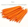 Borogo 100 Pcs Orange Wood Nail Sticks Double Sided Multi Functional Cuticle Pusher Manicure Pedicure Tool for Manicure Pedicure Orange view 3