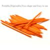 Borogo 100 Pcs Orange Wood Nail Sticks Double Sided Multi Functional Cuticle Pusher Manicure Pedicure Tool for Manicure Pedicure Orange view 4