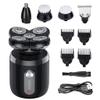 Head Shavers for Bald Men, Portable 5 in 1 Men's Electric Shaver Body Trimmer USB Rechargeable Waterproof Mini Shaver Hair Trimmer Nose Hair Trimmer Razor (Color : 5in1-set) view 1