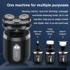 Head Shavers for Bald Men, Portable 5 in 1 Men's Electric Shaver Body Trimmer USB Rechargeable Waterproof Mini Shaver Hair Trimmer Nose Hair Trimmer Razor (Color : 5in1-set) view 3