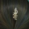 Aurorad Handmade Crystal Natural Amethyst Hairpin Wood Hairpin Bridal Hair Comb Crystal Hair Ornament Wedding Gift (Color : FZ-05) view 3
