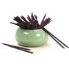 Borogo 100 Pcs Orange Wood Nail Sticks Double Sided Multi Functional Cuticle Pusher Manicure Pedicure Tool for Manicure Pedicure Purple view 2