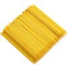 Borogo 100 Pcs Orange Wood Nail Sticks Double Sided Multi Functional Cuticle Pusher Manicure Pedicure Tool for Manicure Pedicure Yellow view 1