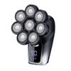 Head Shavers for Bald Men, 8-blade Electric Shaver 6 in 1 Hair Clipper Shaved Oil Head Machine Hair Trimmer Washed Digital Display Razor Trimmer (Color : BLACK 6 IN 1) view 1