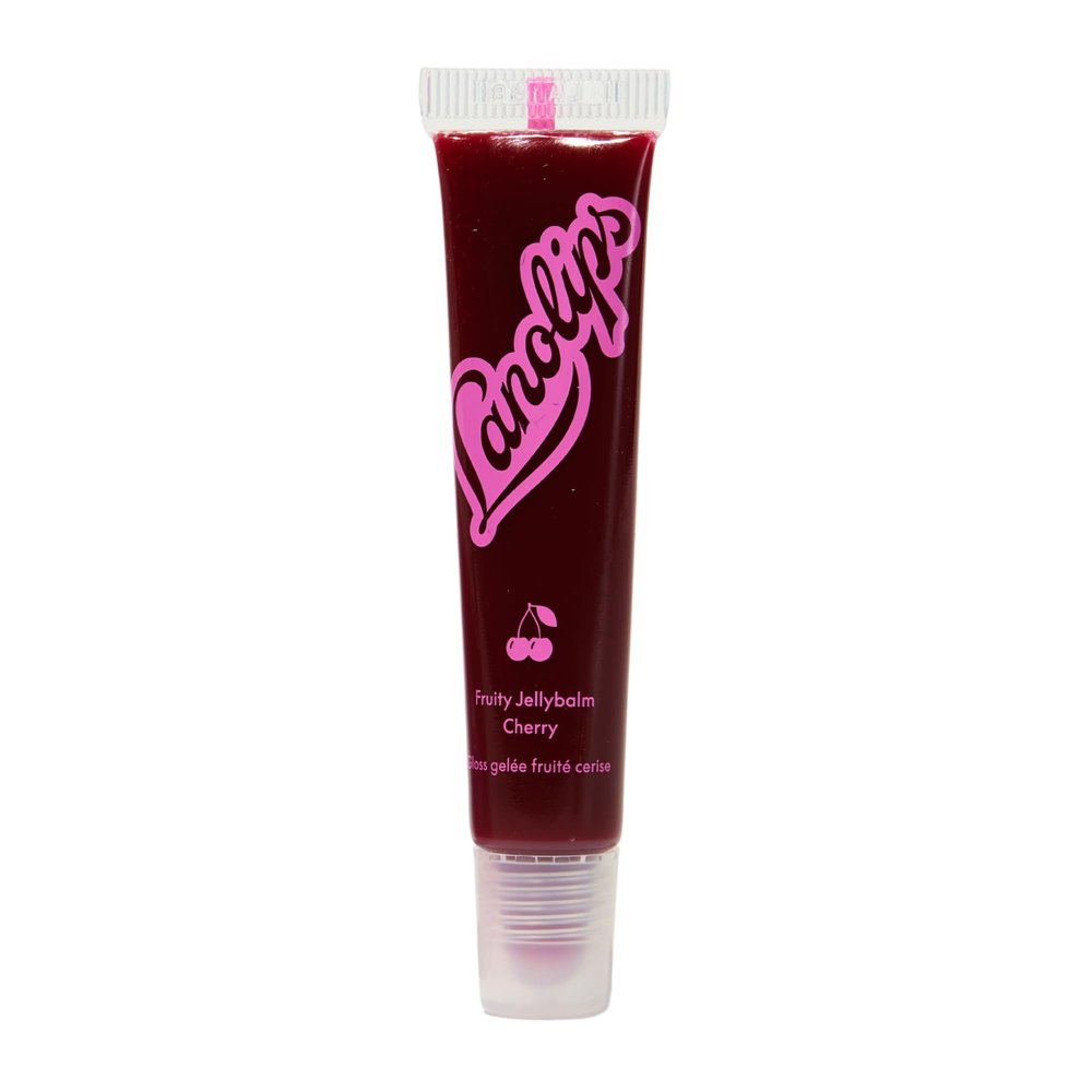 Lanolips Fruity Jellybalm - Tinted Lip Balm to Deepen, Brighten & Enhance - Moisturizing Lanolin Lip Balm & Jelly Lip Gloss - Everyday Lip Makeup - Cherry (10g / 0.35oz)
