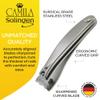 Camila Solingen CS14 2.5" Fingernail Clipper and Toenail Clipper for Manicure and Pedicure - Professional Nail Clippers with Precision Super Sharp Blades - German Stainless Steel Cuticle Trimmer view 2