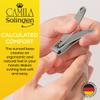 Camila Solingen CS14 2.5" Fingernail Clipper and Toenail Clipper for Manicure and Pedicure - Professional Nail Clippers with Precision Super Sharp Blades - German Stainless Steel Cuticle Trimmer view 3