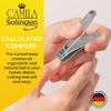 Camila Solingen CS15 3" Fingernail Clipper and Toenail Clipper for Manicure and Pedicure - Professional Nail Clippers with Precision Super Sharp Blades - German Stainless Steel Cuticle Trimmer view 3