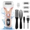 Electric Foot Callus Remover, Rechargeable Portable Electronic Foot File Pedicure Kits, Waterproof Foot Scrubber File, Professional Pedicure Tools, Foot Care for Dead Skin Ideal Gift, 3 Rollers view 1