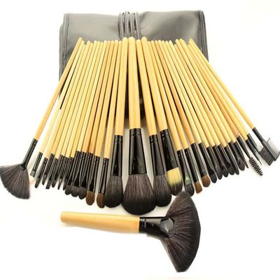 32pcs Makeup Brush Set Women Makeup Brush Eyeshadow Brush Lip Brush Multifunctional Makeup Brush Set (yellow)
