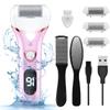 Electric Foot Callus Remover, Rechargeable Portable Electronic Foot File Pedicure Kits, Waterproof Foot Scrubber File, Professional Pedicure Tools, Foot Care for Dead Skin Ideal Gift, 3 Rollers view 1