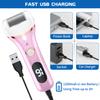 Electric Foot Callus Remover, Rechargeable Portable Electronic Foot File Pedicure Kits, Waterproof Foot Scrubber File, Professional Pedicure Tools, Foot Care for Dead Skin Ideal Gift, 3 Rollers view 3