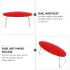 minkissy 1pc Nail Art Hand Pillow Cushion Microfiber Manicure Arm Rest Mat Support for Nail Technicians and Home Use Portable and Design view 3