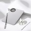 2 Piece Stainless Steel Makeup Palette Scraper for Foundation Makeup Tools Eye Shadow Nail Art view 1