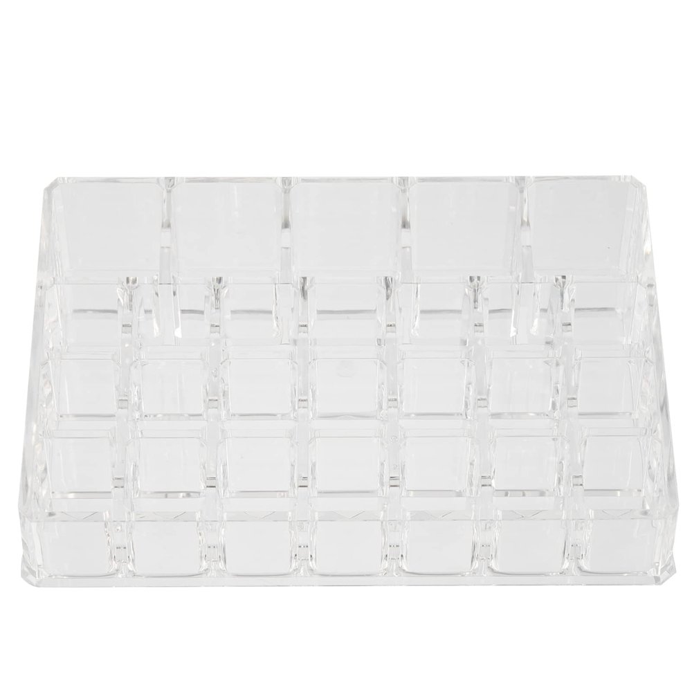 FOMIYES 26grids Desktop Lipstick Rack Organizer Makeup Storage Box for Easy Access and Clean Vanity Space-saving Design for Makeup Artists and Beauty Enthusiasts