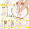 nbc BeautiLab Pedicure Kit Foot Soak Set: Bubble Salt, Sugar Scrub, Massage Mask, Massage Lotion in a Box, 4 Step Foot Spa Kit for Dry Feet, Calluses and Tired Feet(1 Set Milky Flower) view 1