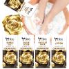 nbc BeautiLab Pedicure Kit Foot Soak Set: Bubble Salt, Sugar Scrub, Massage Mask, Massage Lotion in a Box, 4 Step Foot Spa Kit for Dry Feet,Tired Feet (1 Set Golden Petals) view 1