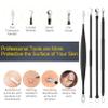 Pimple Popper Tool Kit, IUMAKEVP 15 PCS Professional Stainless Steel Blackhead Remover Comedone Extractor Tools for Removing Pimples, Blackheads, Zit on Face - Acne Removal Kit with Metal Case (Black) view 3