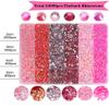 RODAKY Resin Rhinestones Kits 2/3/4/5mm Flatback Jelly Rhinestones Bulk Bedazzling Crystal Gems Beads Stone for Manicure DIY Crafts Mugs Bottles Tumblers Clothes Face Makeup (Pink) view 2