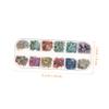 Luxshiny 12grid Ultra-Thin Manicure Charm Irregular Glitter Patch Nail Stickers Shell Flakes Nail Art Accessories for Women and Girls for Home Salon Use view 2