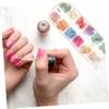 Luxshiny 12grid Ultra-Thin Manicure Charm Irregular Glitter Patch Nail Stickers Shell Flakes Nail Art Accessories for Women and Girls for Home Salon Use view 3