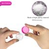 200PCS 3 Gram Sample Containers, 3ml Empty Jars with Lids, Small Cosmetic Containers, Mini Sample Jars with 16PCS Mini Spatulas for Make Up, Oils, Lotion, Powder, Paint, Jewelry, Lip Balms(Pink Lid) view 3