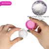 100PCS 10 Gram Sample Containers, 10ml Empty Jars with Lids, Small Cosmetic Containers, Mini Sample Jars with 8PCS Mini Spatulas for Make Up, Oils, Lotion, Powder, Paint, Jewelry, Lip Balms(Pink Lid) view 3