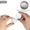 25PCS 10 Gram Sample Containers, 10ml Empty Jars with Lids, Small Cosmetic Containers, Mini Sample Jars with 2PCS Mini Spatulas for Make Up, Oils, Lotion, Powder, Paint, Jewelry, Lip Balms(White Lid) view 3