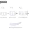 200PCS 5 Gram Sample Containers, 5ml Empty Jars with Lids, Small Cosmetic Containers, Mini Sample Jars with 16PCS Mini Spatulas for Make Up, Oils, Lotion, Powder, Paint, Jewelry, Lip Balms(Clear Lid) view 2