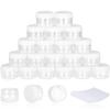 100PCS 5 Gram Sample Containers, 5ml Empty Jars with Lids, Small Cosmetic Containers, Mini Sample Jars with 8PCS Mini Spatulas for Make Up, Oils, Lotion, Powder, Paint, Jewelry, Lip Balms(White Lid) view 1