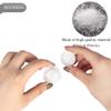 100PCS 5 Gram Sample Containers, 5ml Empty Jars with Lids, Small Cosmetic Containers, Mini Sample Jars with 8PCS Mini Spatulas for Make Up, Oils, Lotion, Powder, Paint, Jewelry, Lip Balms(White Lid) view 3