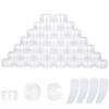 100PCS 10 Gram Sample Containers, 10ml Empty Jars with Lids, Small Cosmetic Containers, Mini Sample Jars with 8PCS Mini Spatulas for Make Up, Oils, Lotion, Powder, Paint, Jewelry, Lip Balms(Clear Lid) view 1