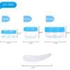 100PCS 5 Gram Sample Containers, 5ml Empty Jars with Lids, Small Cosmetic Containers, Mini Sample Jars with 8PCS Mini Spatulas for Make Up, Oils, Lotion, Powder, Paint, Jewelry, Lip Balms(Blue Lid) view 2