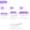100PCS 10 Gram Sample Containers, 10ml Empty Jars with Lids, Small Cosmetic Containers, Mini Sample Jars with 8PCS Mini Spatulas for Make Up, Oils, Lotion, Powder, Jewelry, Lip Balms(Purple Lid) view 2