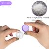 100PCS 3 Gram Sample Containers, 3ml Empty Jars with Lids, Small Cosmetic Containers, Mini Sample Jars with 8PCS Mini Spatulas for Make Up, Oils, Lotion, Powder, Paint, Jewelry, Lip Balms(Purple Lid) view 3