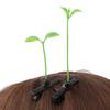 Bean Sprout Hair Clips 50 Pcs Green Plant Hairpins Cute Ornaments Hair Accessories for DIY Home Party view 4