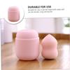 minkissy Makeup Sponge Holder Portable Silicone Beauty Puff Storage Case Compact Design for Travel Shockproof and Dust Makeup Sponge Rack view 3