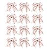 12 Pcs Softball Hair Bows,Glitter Leather Baseball Bows Softball Ponytail Holder Baseball Headband for Girls Cheerleader Team(White)